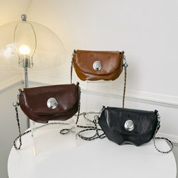 Ladies shoulder crossbody bag leather purses and handbags mini bag for women girls 2024 New fashion lock chain design hand bags FMT-4268