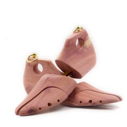 1 Pair Red Cedar Wood Adjustable Shoe Shaper Men's Tree Stretcher Support For Men Boot Expander Device y240102