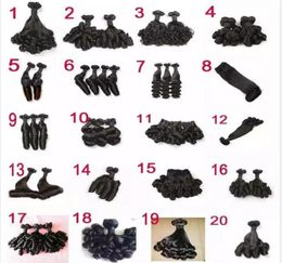 10A Brazilian Peruvian Indian Aunty Funmi Hair Extensions Top Grade Egg Curl Bouncy Curl Vrigin Human Hair 3 Bundles Natural Color2861379