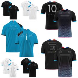 F1 Team Driver T-shirt casual breathable quick-drying clothes short-sleeved racing sports T-shirt plus size custom POLO shirt