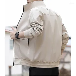 Men's Jackets 2024 Windproof Zipper Jacket Solid Spring And Autumn Leisure Sports Work Fashion Outdoor Adventure Korean Coat