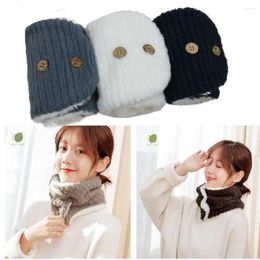 Bandanas Thickening Thermal Neck Warmer Couple Warm Cover Bib Windproof Winter Scarves Fashion Plush Scarf Autumn