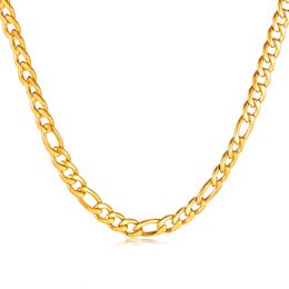 Stainless Steel Figaro NK Chain Necklace Fashion Choker For Mens Women Holiday Gifts 8mm 18.8inch 58g Weight