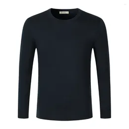Men's Sweaters Merino Wool Crew Neck Sweater Men Base Layer Lightweight V-Neck Knit Long Sleeve Classic Pullover
