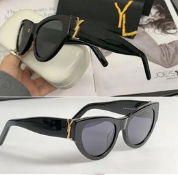 Luxury sunglasses Women's designer cat-eye glasses sheet men's street photo UV protection sunglasses