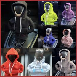 Hoodie Car Gear Shift Cover Fashion Gearshift Knob Manual Handle Sweatshirt Change Lever