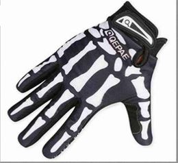 Mens Designer Biker Racing Gloves Summer Winter Five Fingers Gloves Finger Protected Skull Printed Breathable Gloves271D T220815854630738