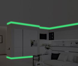 Luminous Band Baseboard Wall Living Room Bedroom Home Decor Decal Glow in The Dark Strip Stickers8610857