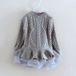 Pullover 3 to 8 yrss Girls Pullover sweater, baby children spring/fall/winter tutu fashion clothes, kids boutique clothing, R1BB509TS01