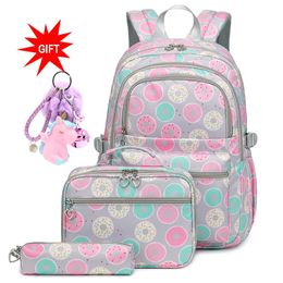 Waterproof Kids Students Backpacks for School Girls Elementary School Bookbags For Teen Suitable For Children Aged 7-15 231229