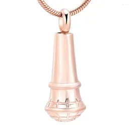Pendant Necklaces Cremation Memorial Jewelry Small And Exquisite Microphone For Women As Gifts Urn Necklace Ashes Keepsake Ornament
