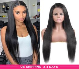 Ishow 131 Transparent Lace Front Wigs T Middle Part Wig Loose Deep Straight Human Hair Wigs Peruvian Curly Malaysian Body Water f9812496