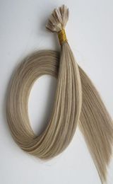 Pre Bonded Flat Tip human Hair Extensions 50g 50Strands 18 20 22 24inch M8613 Keratin Hair products9492733