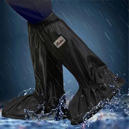 Waterproof Shoes Cover Thick Reusable Motorcycle Cycling Bike Rain Overshoes Outdoor Antislip Boot 240102