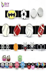 10PCS 8MM Mix Style Slide Charms Fit for 8mm Wristband bracelet Belt Pet collar LSSC1571974328624