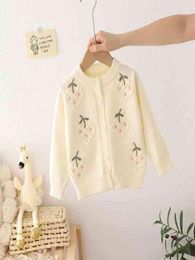 27Years Baby Girl Pullover Sweater Flowers Clothes Paillettes Girls Cardigan Autumn For Kids Sweater2630257