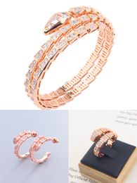 Bulgarie Jewelry Designer Jewelry Woman 18k Gold Plated Snake Bangle Bracelets for Women Men Charm Infinity Diamond Tennis Cuff Bracelets Luxury Girls 8061 3430