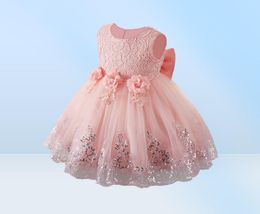 Infant Dresses For Baby Girls Lace Princess Dress Baby 1st Year Birthday Dress Baptism Party Dress Newborn Clothes 6 12 24 Month T1126788