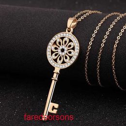 Tifannissm Pendant Necklac Best sell Birthday Christmas Gift and Korean sweater chains long sweaters necklaces accessories highe