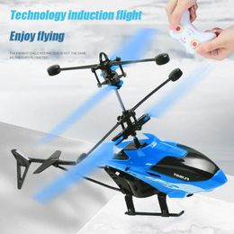 Hand-sensing Infrared Induction Rechargeable Aircraft Drone fly Glider Model Kid Gift Toy Outdoor Children Game Toys Gift 231229