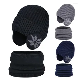 Bandanas Winter Multifunction USB Rechargeable Bib Hat Two-piece Men And Woman Fleece Warm Knit Cold Ear Cap Accessories