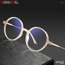 Sunglasses Reading Glasses Women Blue Light Blocking Optics Lenses Prescription Presbyopic Myopia Men Eyewear TR90 Cute Round Eyeglasses