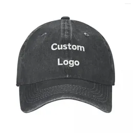 Ball Caps YOUR DESGIN HERE Baseball Cap Customise Logo Skate Drop Trucker Hat Fitted Custom Washed
