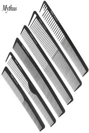 6 Designs Professional Heat Resistant Carbon Comb Set Black Haircut Barber Comb In Carbon Fibre M067217754