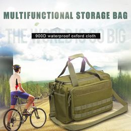 Duffel Bags Molle System Hunting Tools Sling Bag Waterproof 900D Oxford Gun Pistol Case Multi-functional Compartments Field Army Fan