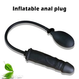 Go Out Silicone Inflated Super Big Anal Plug Dildo Pump Butt Dilator Prostate Massage Anus Extender Dilatador Sex Toys 240102