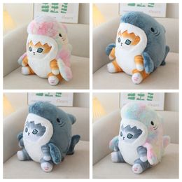 7.8inch Shark Cat Stuffed Animals Toy Cute Plush Toy Gifts for Kids Girls Boys Birthday
