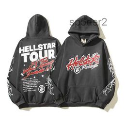 Designer Hoodie Hellstar Men Pullover Spiderweb Star Flash Long Sleeve Street Hip-hop Sweatshirts Blue Red Grey Black White Yoga Z3ZO O7RE