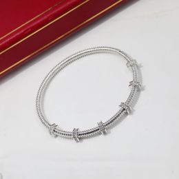 Bangle NEW IN2023 Star EB772517266CN Bracelet Mobile Platinum Jewellery Dating Cute Fashionable Versatile Bamboo bracelet