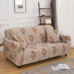 Chair Covers Printed Sofa Cover Elastic Dustproof And Wrinkle Resistant Decoration Universal For Multi-person Sofas