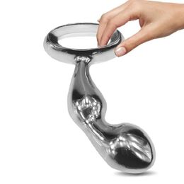 Toys 260g Dia 32mm Njoy Prostate Fun Gspot toy Chrome Plated Metal Anal Hook Butt Worx Luv Plug Adult Sex Massager Products Y200422