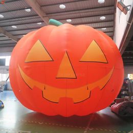Swings 6mH 20ftH with blower Free Door Ship Outdoor Activities Giant Inflatable Halloween Pumpkin with led light yard decoration ground b