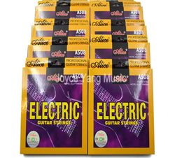 10 Sets of Alice A508LSL Electric Guitar Strings 1st6th Plated SteelNickel Alloy Wound Strings 96285999680630