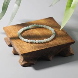 Strand OAIITE 4mm High Quality Natural Amazon Stone Bracelet For Women Charm Men Meditation Energy Jewellery