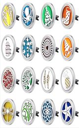 10PcsLot Aromatherapy Car Diffuser Jewelry Magnet Diffuser Locket Car Vent Clip Removable Clip Perfume Locket Christmas Gift C02286058182