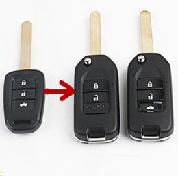 Modified Flip Remote Key Shell For Honda FIT XRV VEZEL CITY JAZZ CIVIC HRV 23 Buttons Folding Key Case Fob7424887