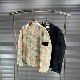 Designer high quality co-branded camouflage jacket jacket cotton feeling bamboo twill fabric waterproof digital camouflage spray for men and women