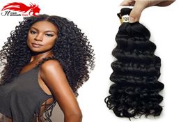 Afro Deep Curly Bulk Hair For Braiding 3PcsLot 150g Virgin Human Hair Afro Deep Curly Hair Bulk Extensions Without Weft9213398