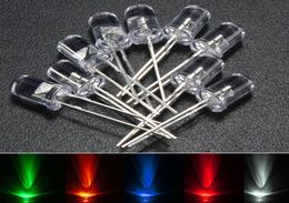 5mm 10mm light beads mini led diode lightings round water clear LED Assortment Kit rgb yellow white red green blue2120146