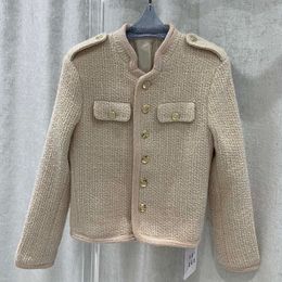 Women's jacket Korean version of the new autumn and winter button coat retro cargo style fashion cute slim version fashion elegant