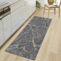 Customised Marble Kitchen Mat Hallway Entrance Doormat Living Room Bedroom Floor Decor Carpets Home Bath Door Anti-Slip Foot Rug 240102