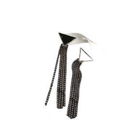 Stud Stud Women Fashion Brand black stud earrings Triangle Long Tassel Chain Dangle Drop Ear studs Have Eardrop Earrings 2024 Lady Designer Jewelry Gift earrings are