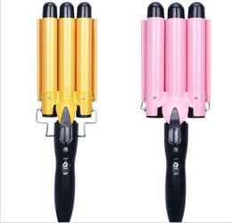 electric magical hair curling iron beachwaver hairstyling spiral 3 rods culer waver wand fluffy curl machine styler salon wave4719012