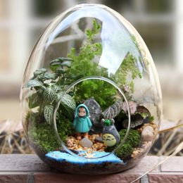 Decorations Garden Decorations Moss Microlandscape Creative Gift Set Green plant Moss bottle Ecobottle Egg bottle Plant small world L230714