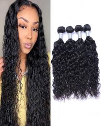 Malaysian Water Wave Bundles Unprocessed Human Hair Weave Extensions 4pcslot Wet and Wavy Hair Weft3002593