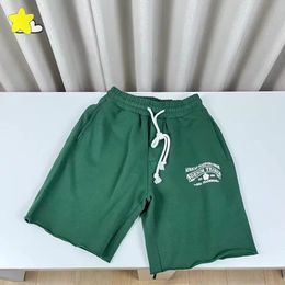 2024 High Quality Cotton Classic Logo Foam Print Shorts Oversized Jogger Drawstring Breeches For Men Women